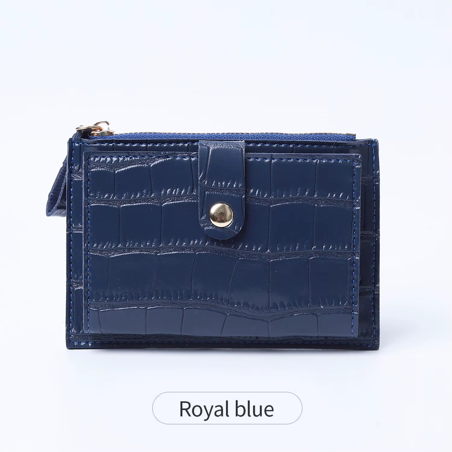 Petit portefeuille ultra-fin pour femme, portefeuille porte-carte d'identité de crédit en cuir PU, M