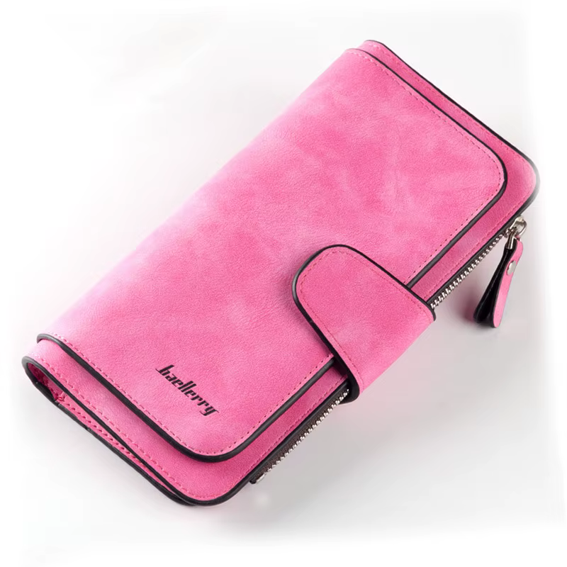 Portefeuilles longs en cuir PU pour femmes, porte-cartes de qualité supérieure, classique, fermeture