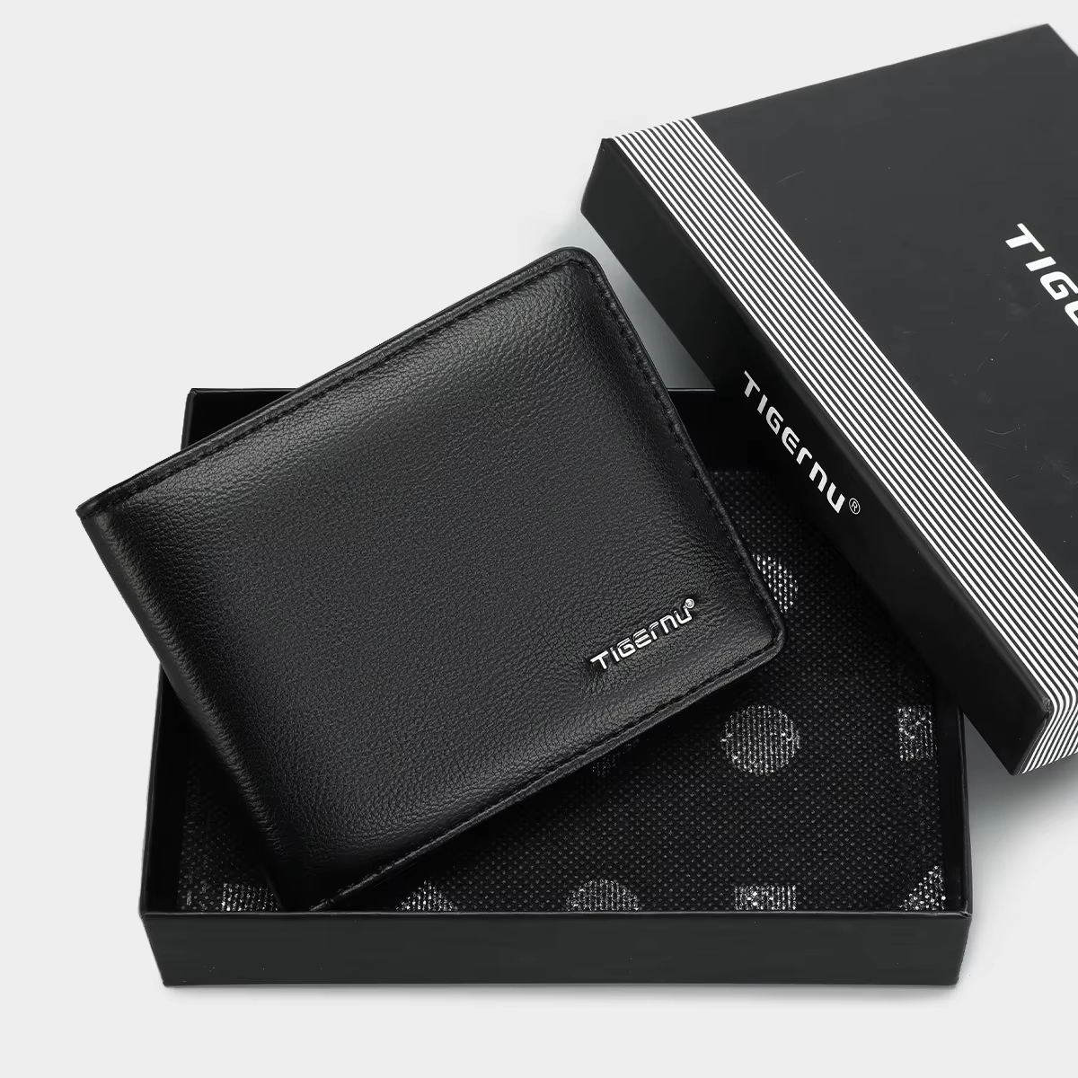 Tigernu luxe hommes portefeuille en cuir synthétique polyuréthane portefeuille RFID porte-monnaie pe