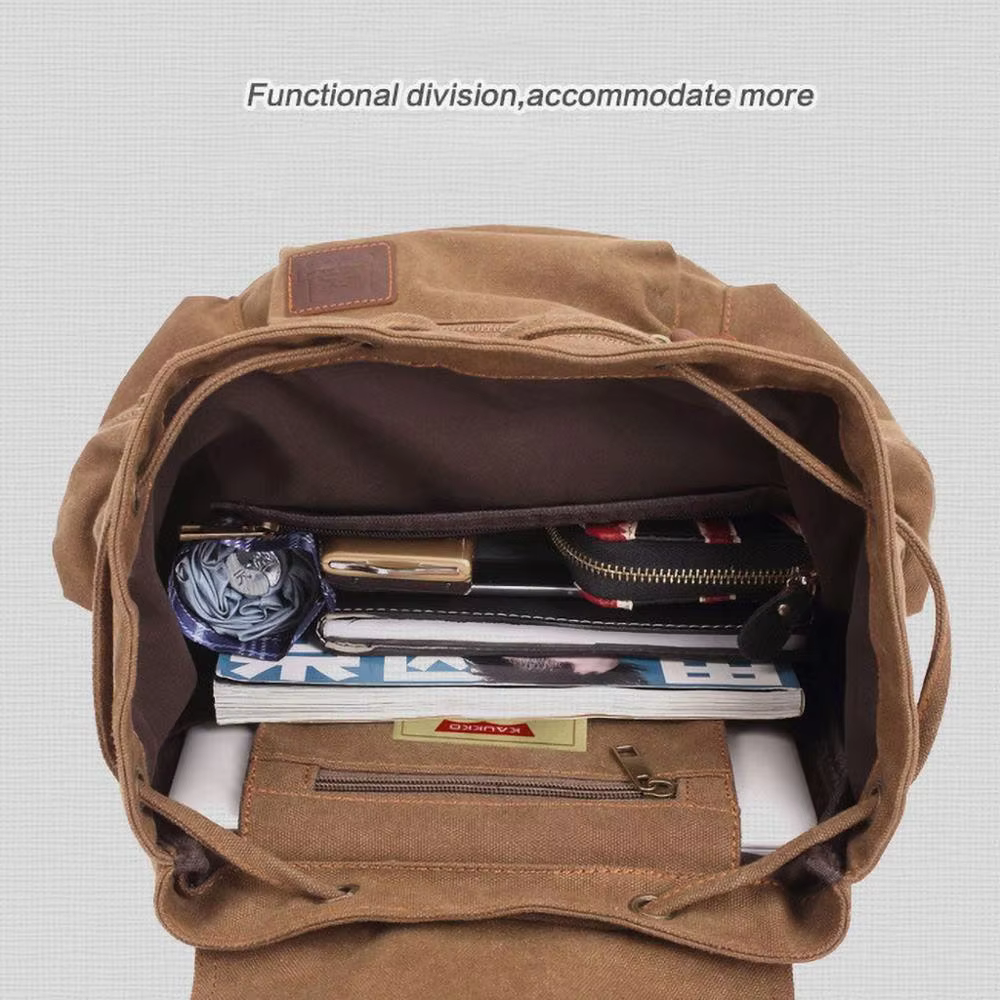 Sacs à dos en toile vintage hommes et femmes sacs voyage étudiants décontracté pour randonnée voyage