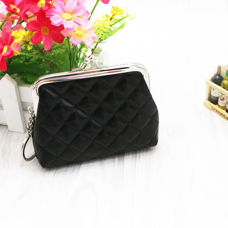 Porte-monnaie en cuir PU à impression géométrique pour femmes, petit portefeuille, porte-cartes, sac