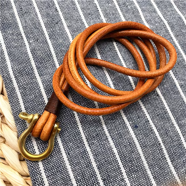 Porte-clés de voiture en cuir véritable de vache, porte-clés de Moto, lanière de téléphone portable,