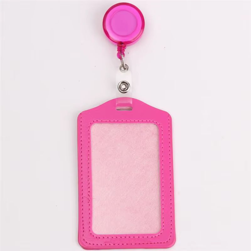 Porte-cartes de crédit bancaire, étui pour cartes d'identité de Bus, Badge multicolore avec bobine r