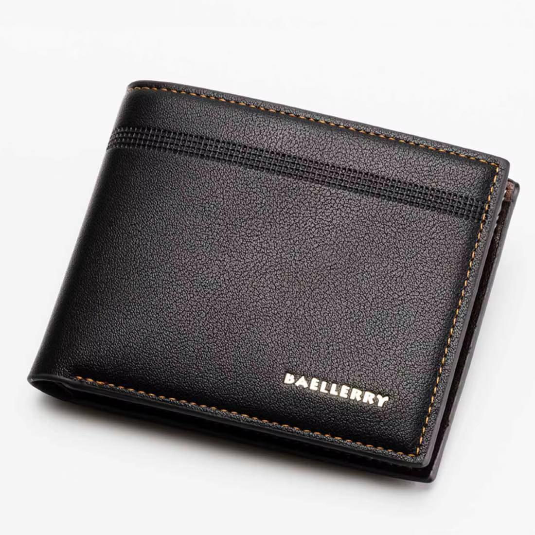 Nom personnalisé nouveaux hommes portefeuilles porte-carte de haute qualité homme sac à main en cuir