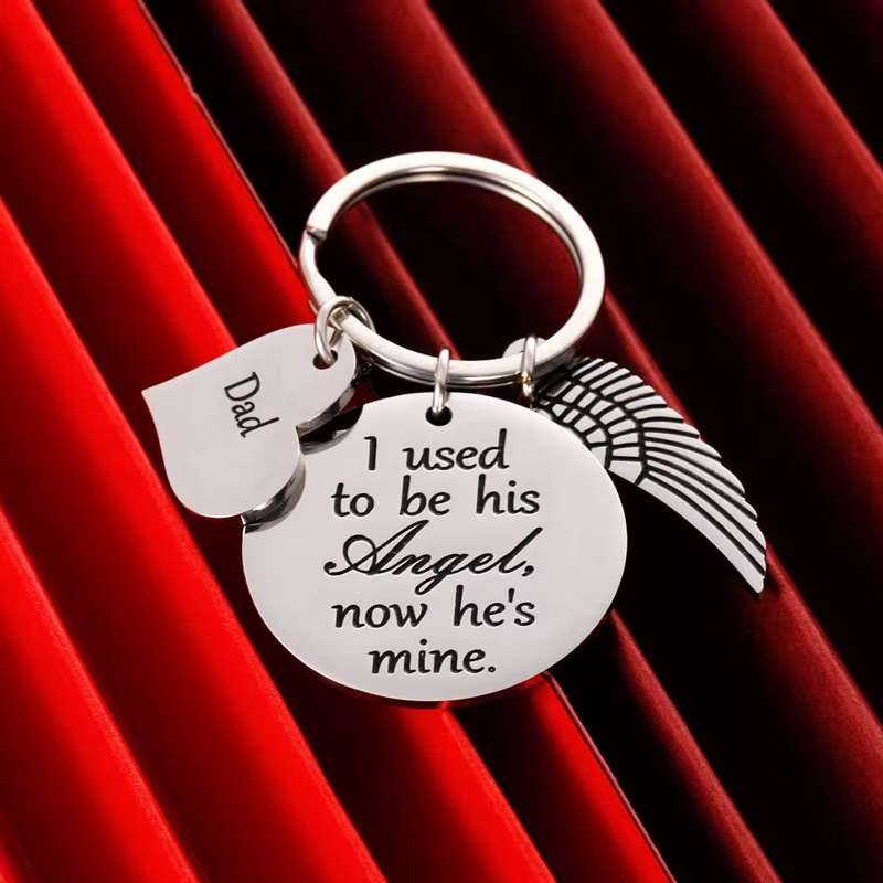 Porte-clés cadeau commémoratif pour père, fille et fils, souvenir de papa, cadeau de compassion, j'a