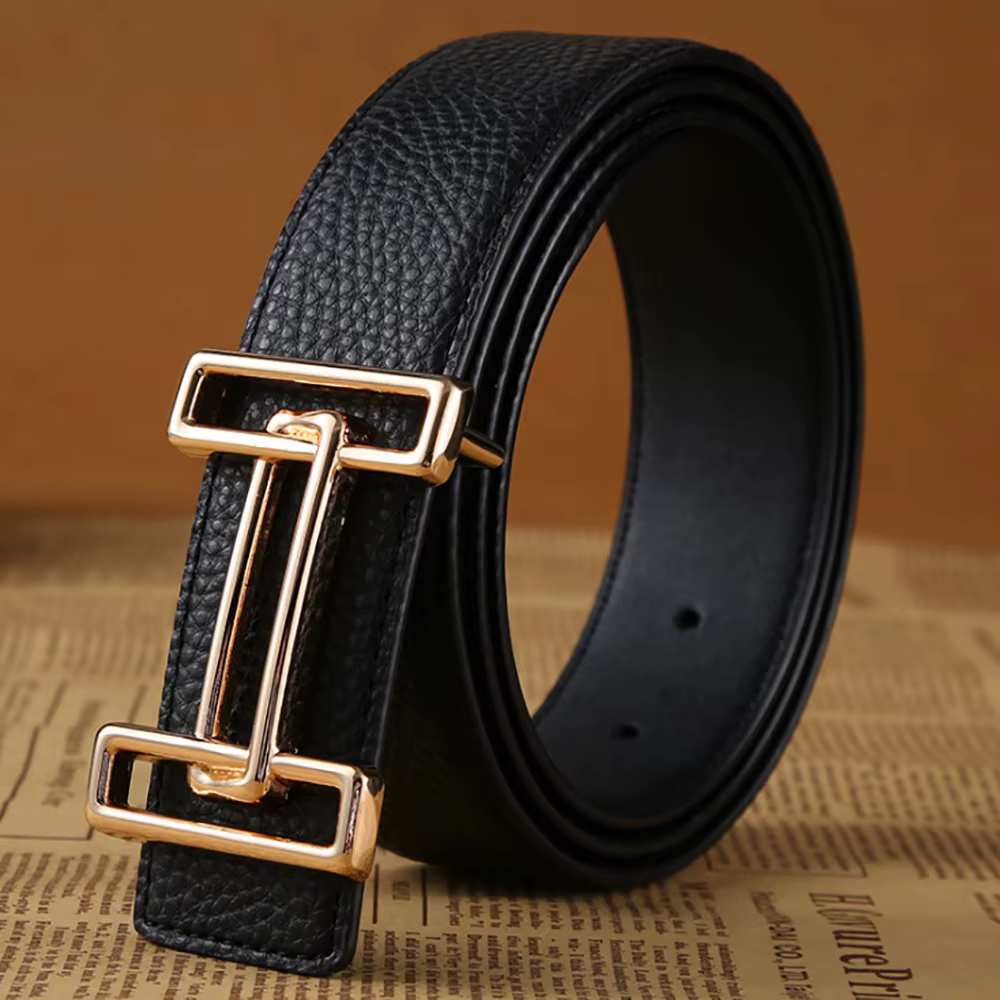 E-Chain-Ceinture en H en Cuir group pour Homme et Femme, Accessoire de Haute Qualité, de Styliste, V