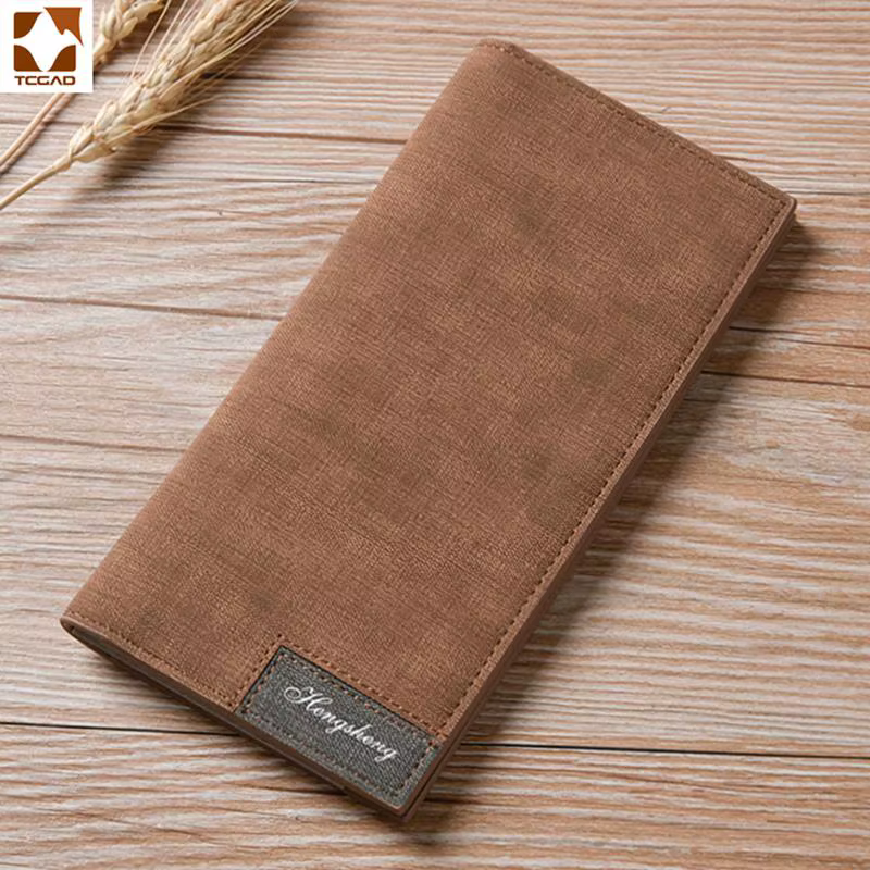 Portefeuille homme mince pour Vintage portefeuilles en cuir mince mâle Porte Feuille Billetera Hombr
