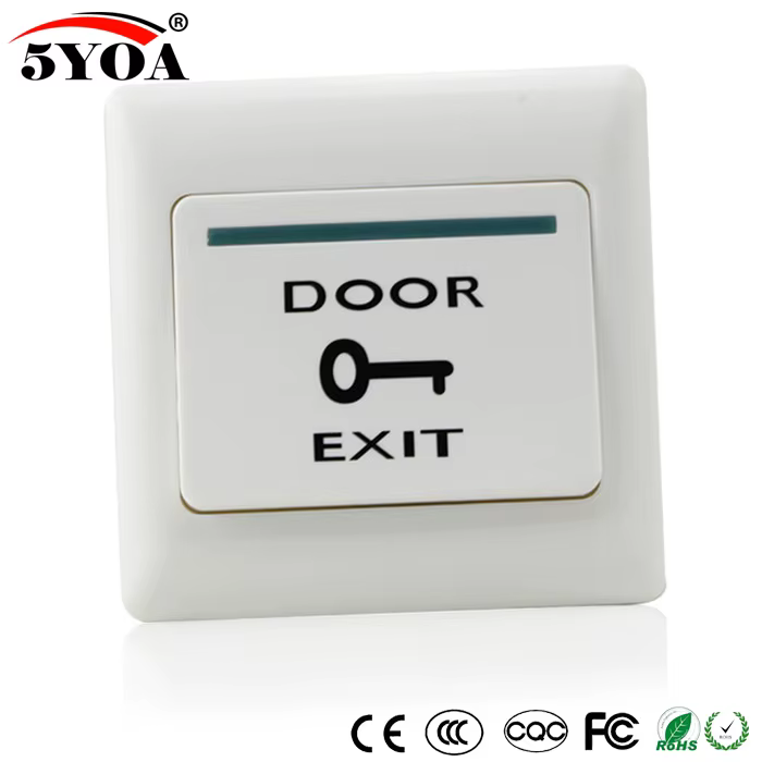 Bouton de sortie de porte, interrupteur poussoir de déverrouillage pour système de contrôle d'accès,