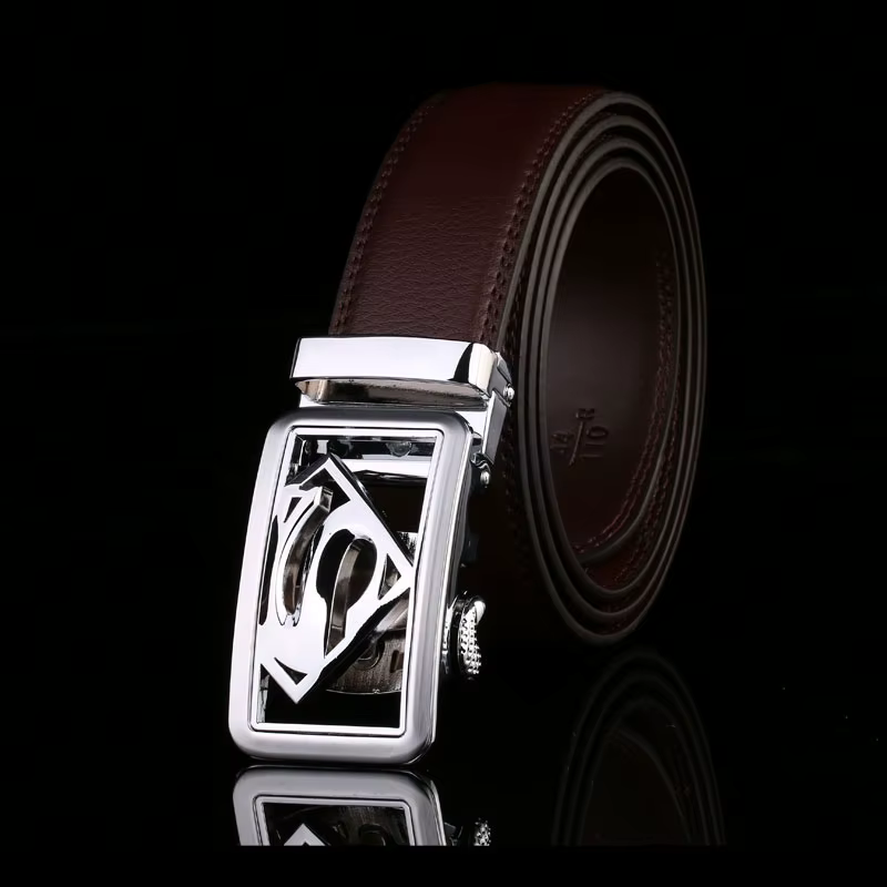 Ceinture en cuir véritable hommes ceintures de créateur hommes de haute qualité mâle boucle automati