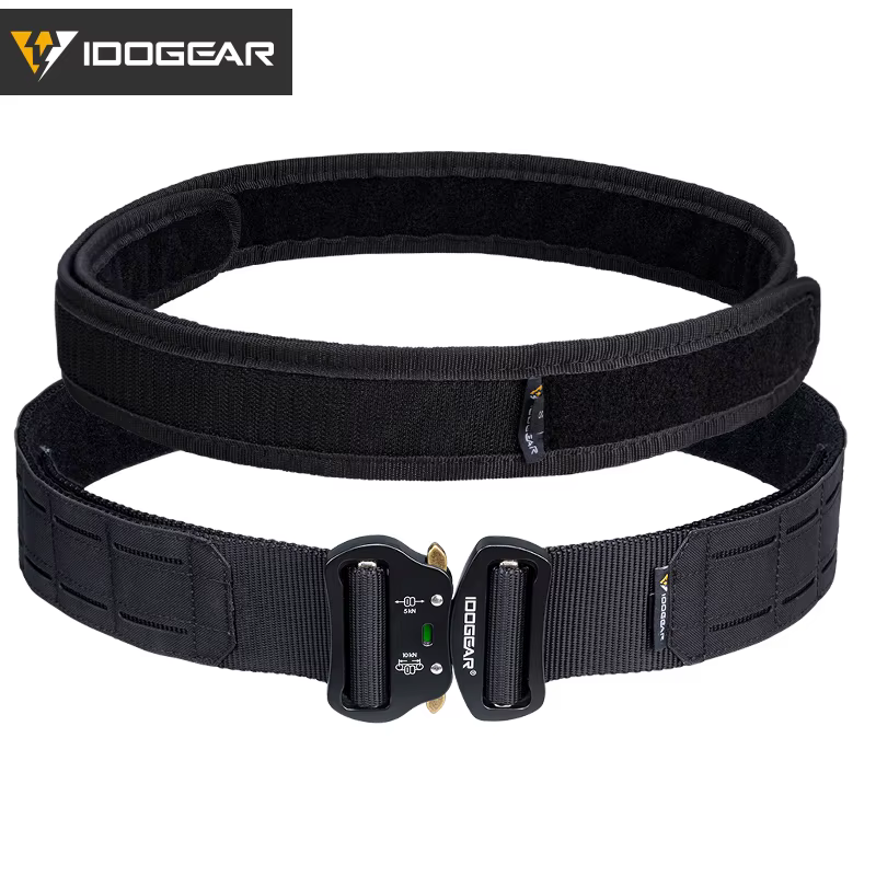 IDOGEAR ceinture tactique de 2 pouces avec ceinture intérieure de 1.75 pouces boucle en métal à déga