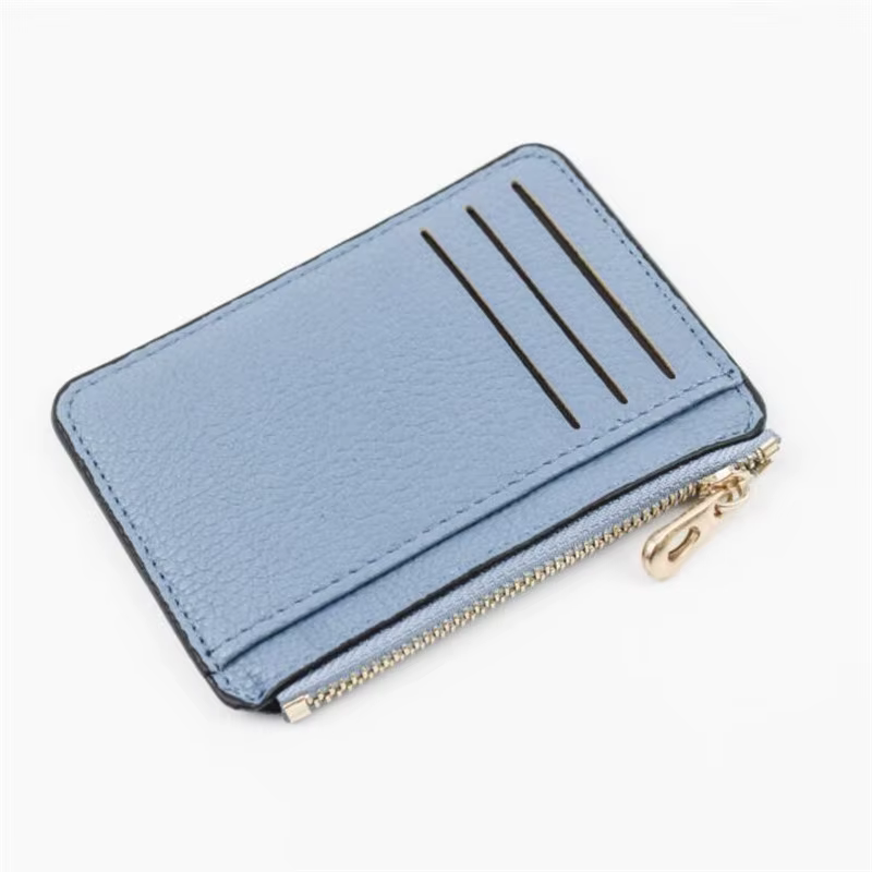 Porte-cartes de visite en cuir PU pour femmes et hommes, portefeuille mince, porte-cartes unisexe, f