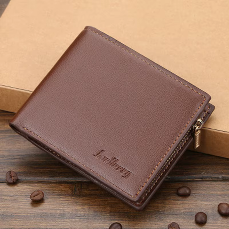 Portefeuille d'affaires personnalisé pour hommes, court, Ultra-fin, à la mode, pliable, personnalité