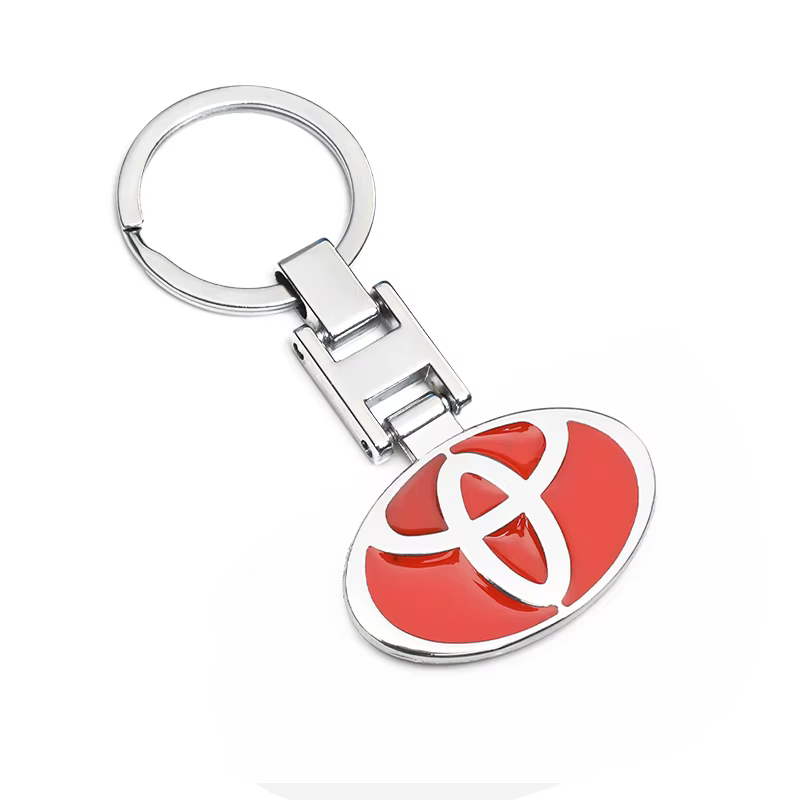 Anneau de porte-clés dédié pour voiture, Logo automatique, pendentif, accessoires pour Toyota Gazoo 