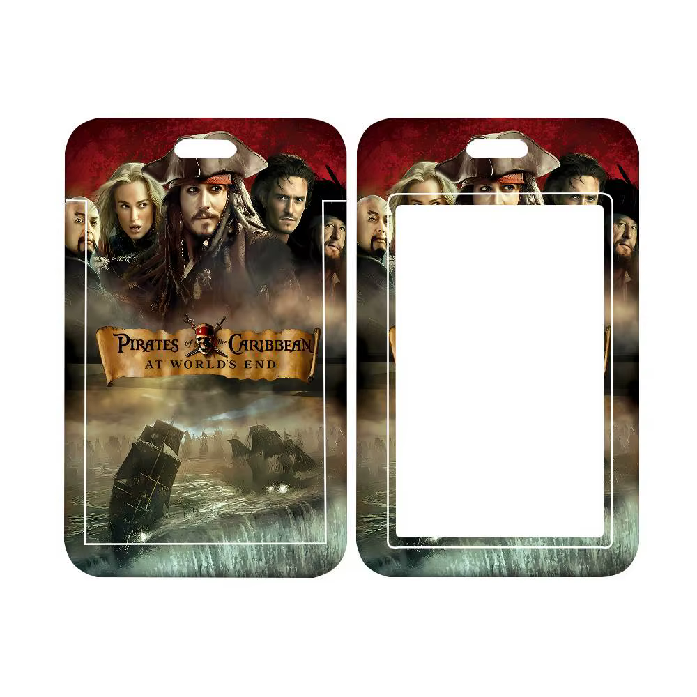 Porte-cartes à lanière pour étudiants, motif film classique Pirates des Caraïbes, accessoires et cad