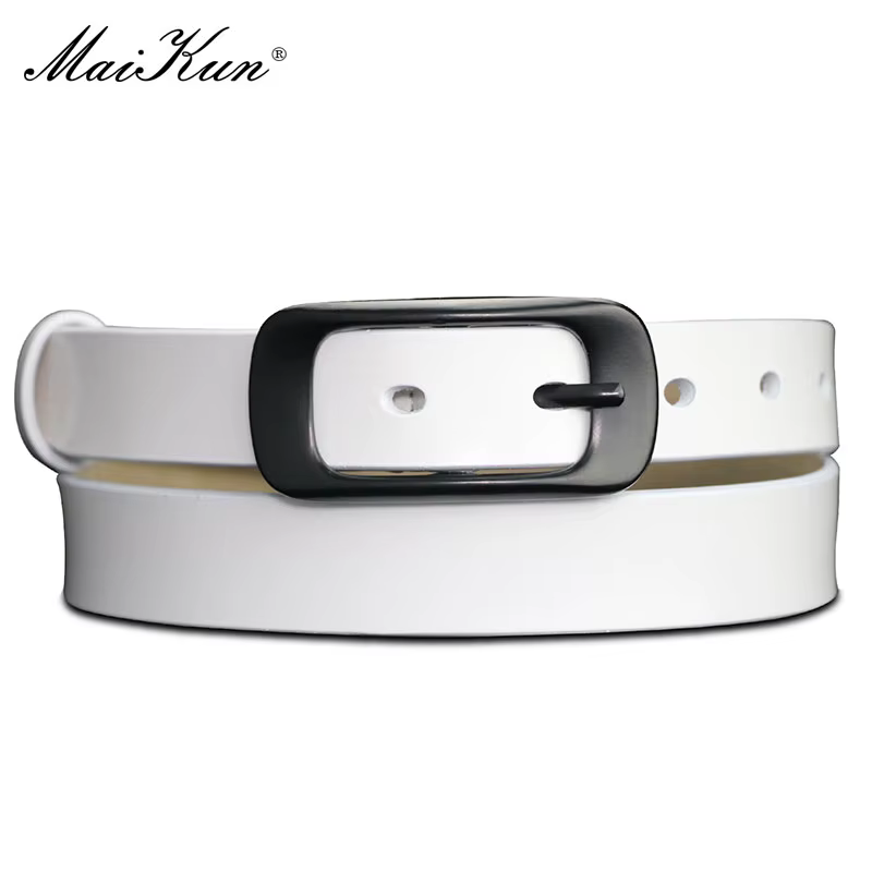 Maikun – ceinture en cuir véritable pour femme, vêtement pour jean et pantalon