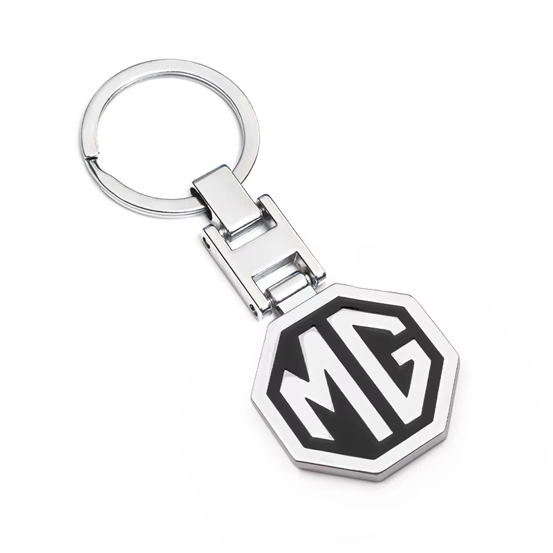 Porte-clés en métal 3D avec logo pour MG HS MG4 EV Cyber X MARVEL R ZS ES5 ONE Cyberster MG3 MG5 MG7