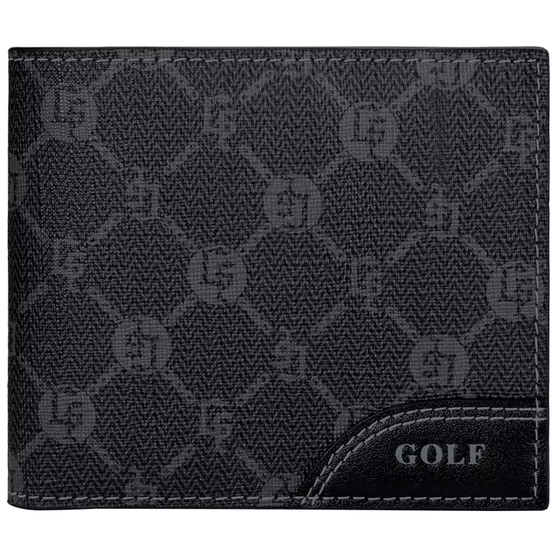 Portefeuille court de GOLF pour hommes, nouveau portefeuille fin multi-cartes pour jeunes affaires,