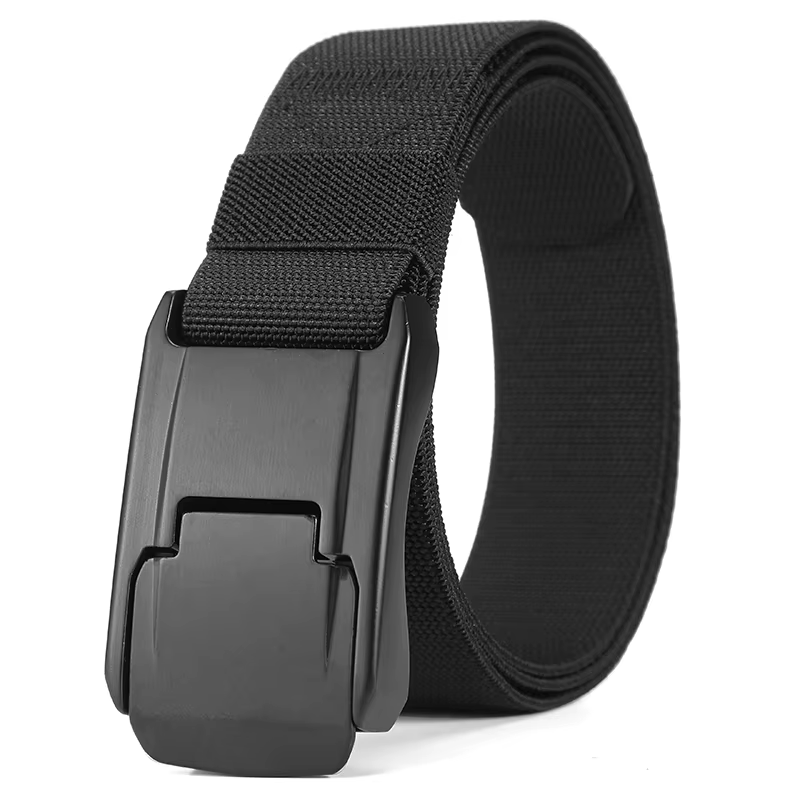 Nouvelle ceinture extensible pour hommes et femmes, boucle à dégagement rapide, solide, en vrai Nylo