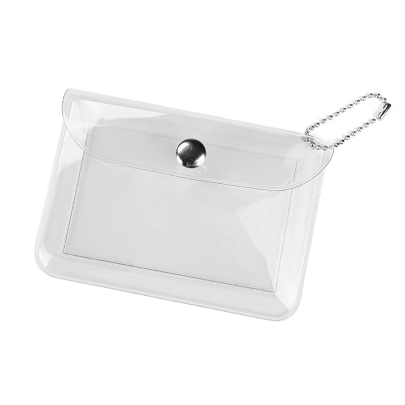 Porte-cartes de crédit transparent et étanche pour hommes et femmes, porte-cartes de visite en PVC, 