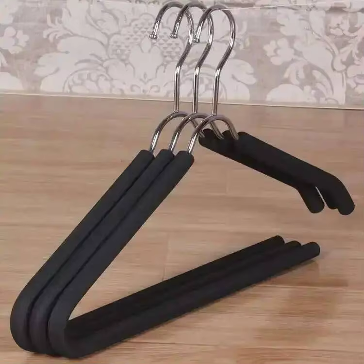 Lot de 5 cintres en caoutchouc antidérapants et résistants pour pantalons, costumes et manteaux, org
