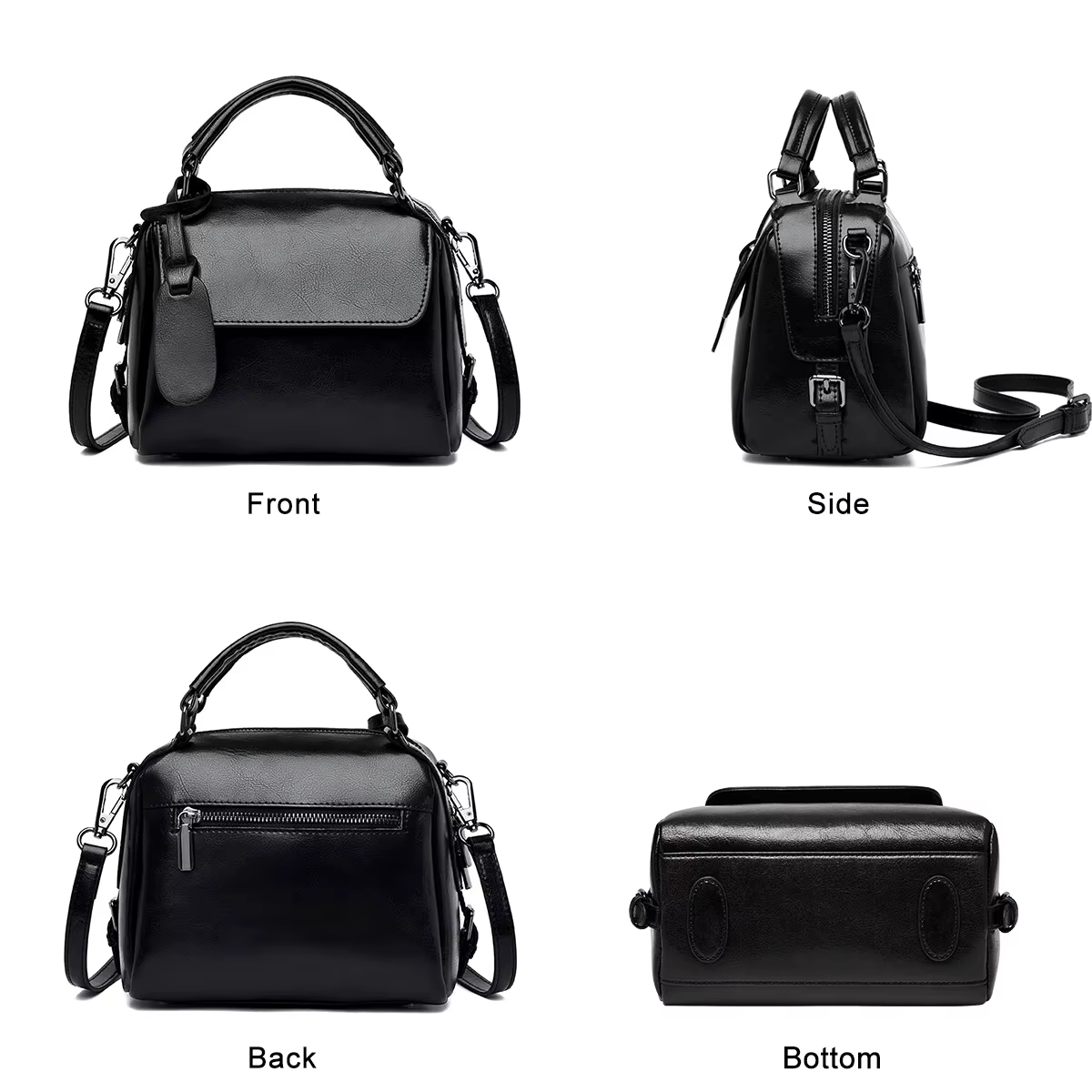Sac à main de luxe FOXER en cuir fendu pour femme, sac à bandoulière rétro décontracté, sac à poigné