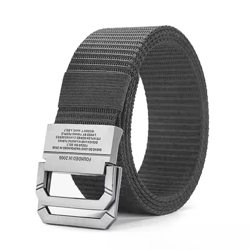 Ceinture de sport décontractée pour hommes et femmes – Boucle métallique automatique, sangle en toil