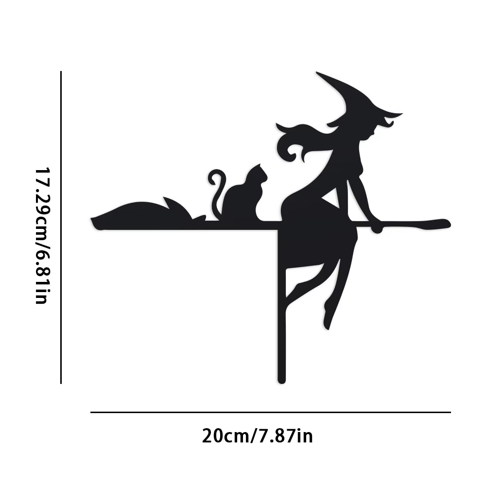 Ensemble de décorations pour cadre de porte d'Halloween – Silhouettes en fer forgé avec toiles d'ara