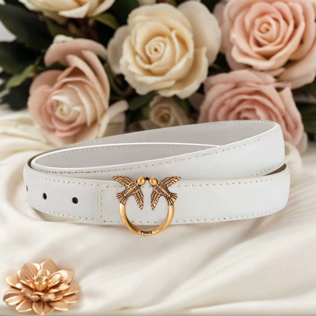 Ceinture pour femme Pinko, accessoire de mode luxueux et minimaliste avec perles, idéal pour le quot
