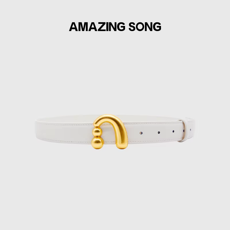 Ceinture en cuir véritable pour femmes, boucle à ongles en métal, ceinture chemise, accessoires