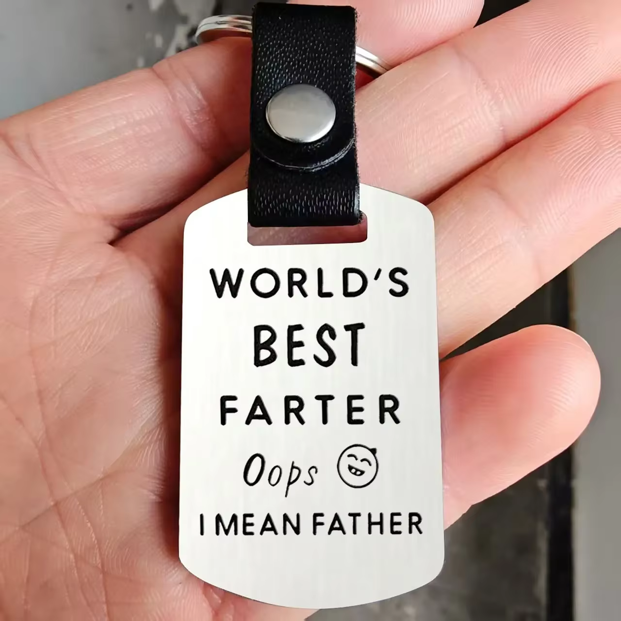 Porte-clés papa gravé : cadeau personnalisé de Noël/Fête des Pères. Conception unique des enfants, u