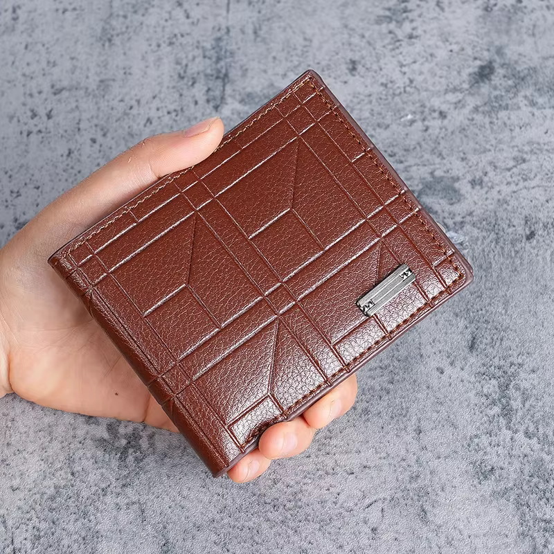 Nouveaux portefeuilles pour hommes portefeuille court pour hommes mode jeunesse portefeuille souple