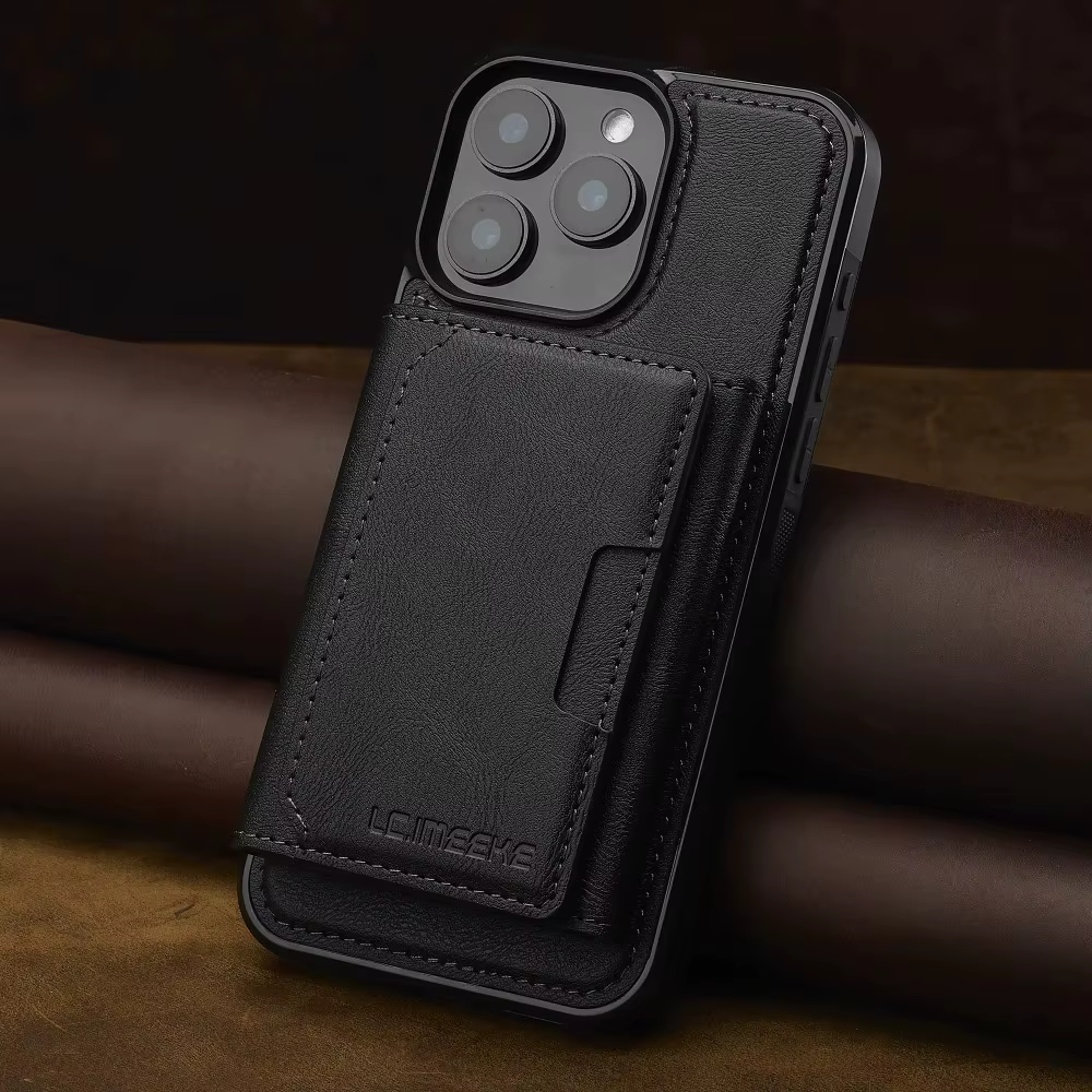 Étui portefeuille détachable pour iPhone 17 Air 16 Pro Max 15 14 Plus 13 12 11 XS XR X 7 8 SE 2022 2