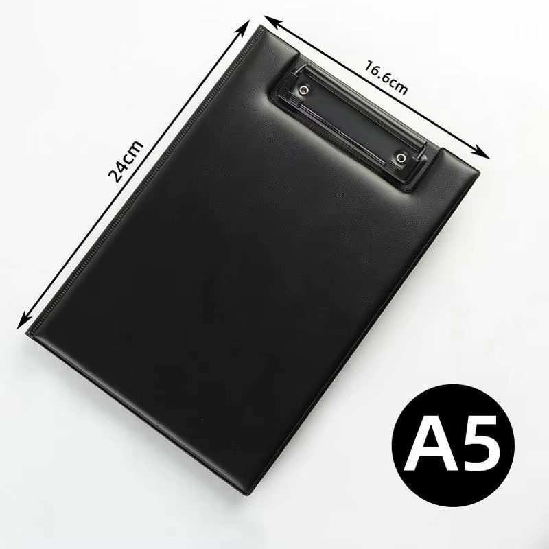 Presse-papiers en cuir PU A4, dossier de conférence, bloc-notes, Padfolio A5 de haute qualité, pliab