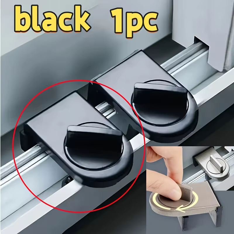Loquet de sécurité bidirectionnel en alliage d'aluminium pour portes et fenêtres coulissantes, anti-
