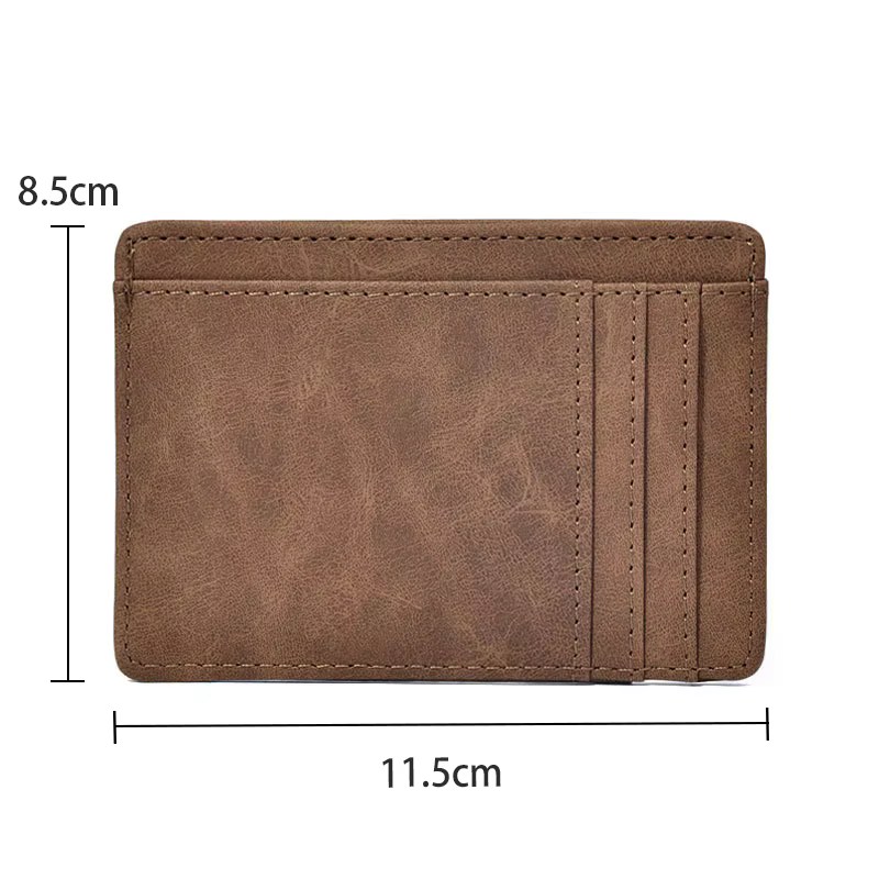 Hommes portefeuille mince porte-carte de crédit affaires mâle Portable Mini sac à main de voyage pou