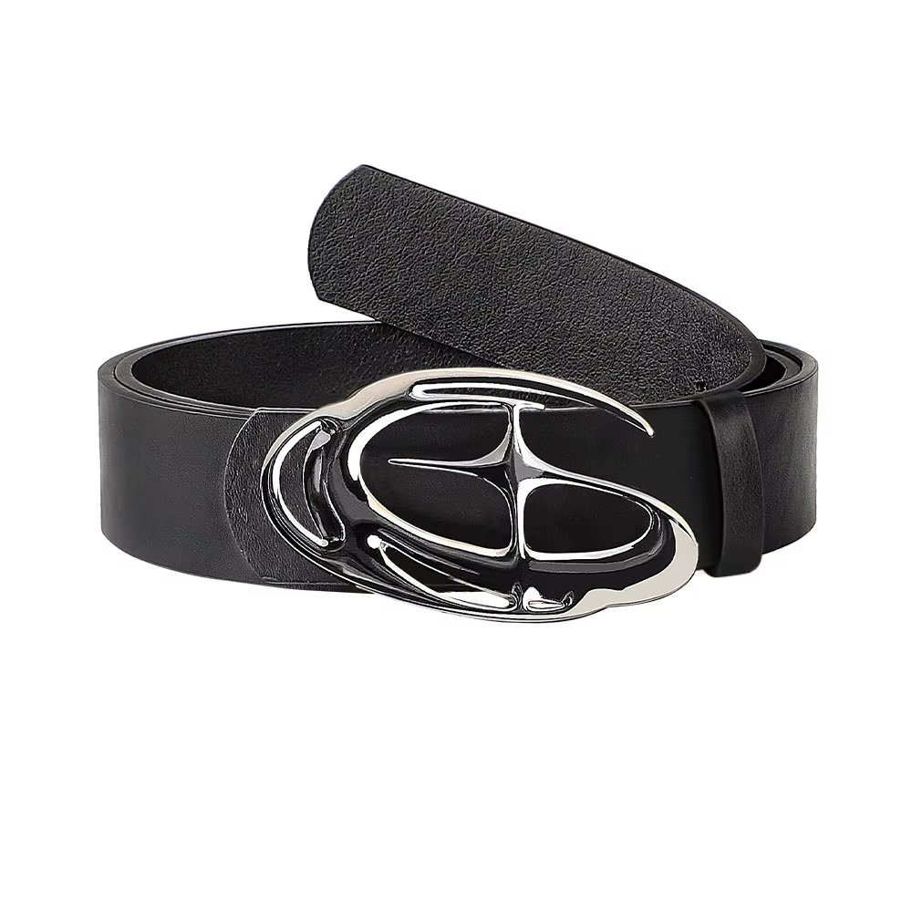 Ceinture Punk à boucle d'aiguille en alliage géométrique pour hommes et femmes, accessoire tendance