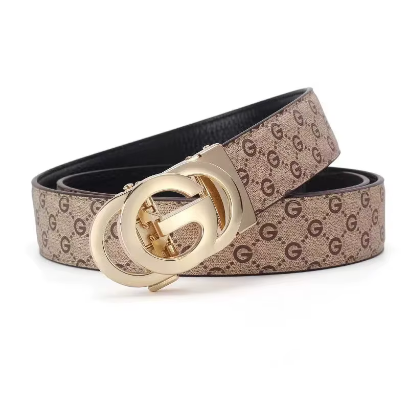 Ceinture en cuir véritable et cuir pour hommes, mode décontractée, marque de luxe, jeans, design pol