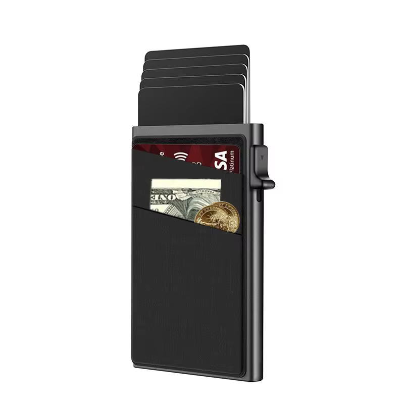 Protecteur de cartes antivol, portefeuille intelligent minimaliste, Protection RFID, boîte métalliqu