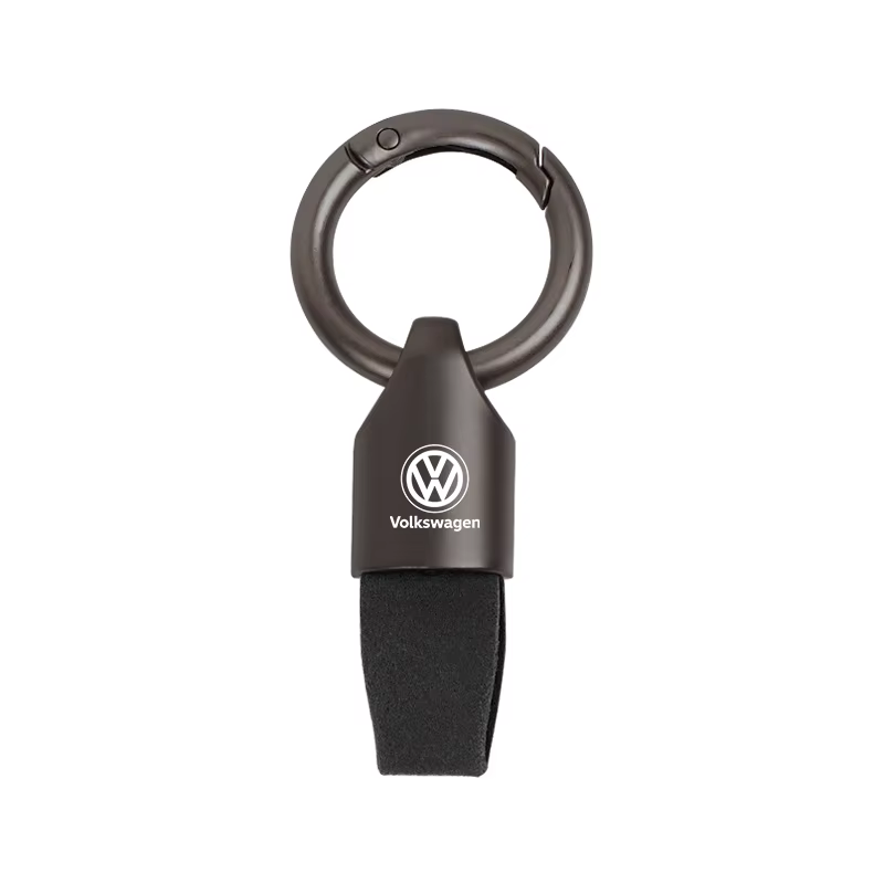 Porte-clés de luxe en daim/métal pour hommes et femmes, porte-clés à la mode pour VW GTI Jetta Golf 