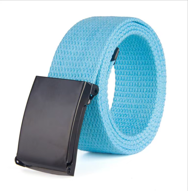 Ceinture unisexe de haute qualité pour homme, ceinture décontractée à boucle, ceinture en toile, cei
