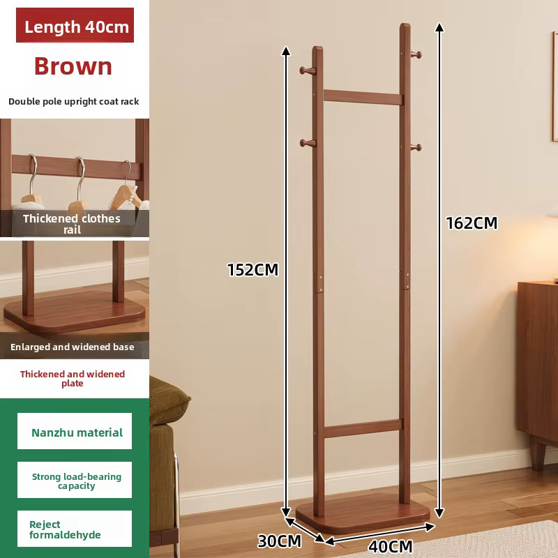 Porte-manteau sur pied pour chambre à coucher, design simple et luxueux, support vertical pour vêtem