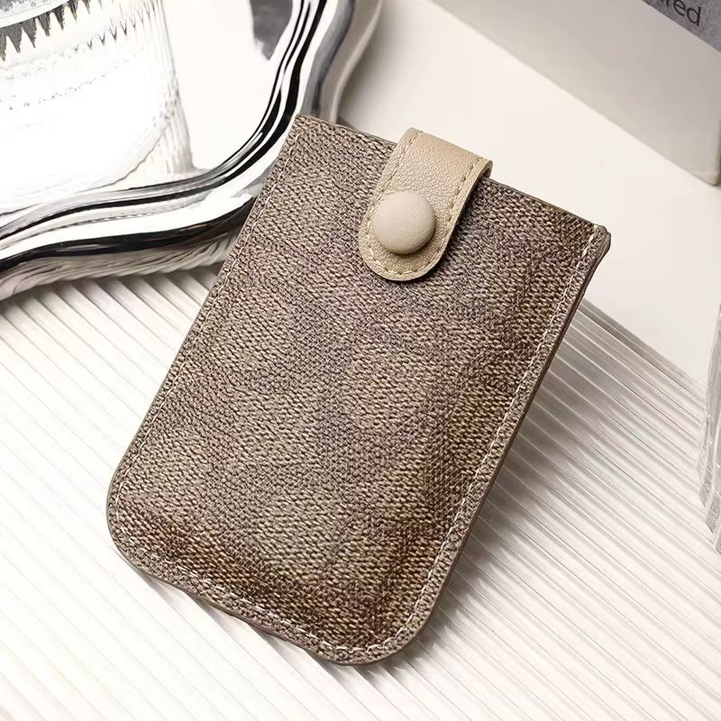 Porte-cartes en cuir PU de luxe, 1 pièce, 2026 # Portefeuilles fins et compacts, organisateur à pl