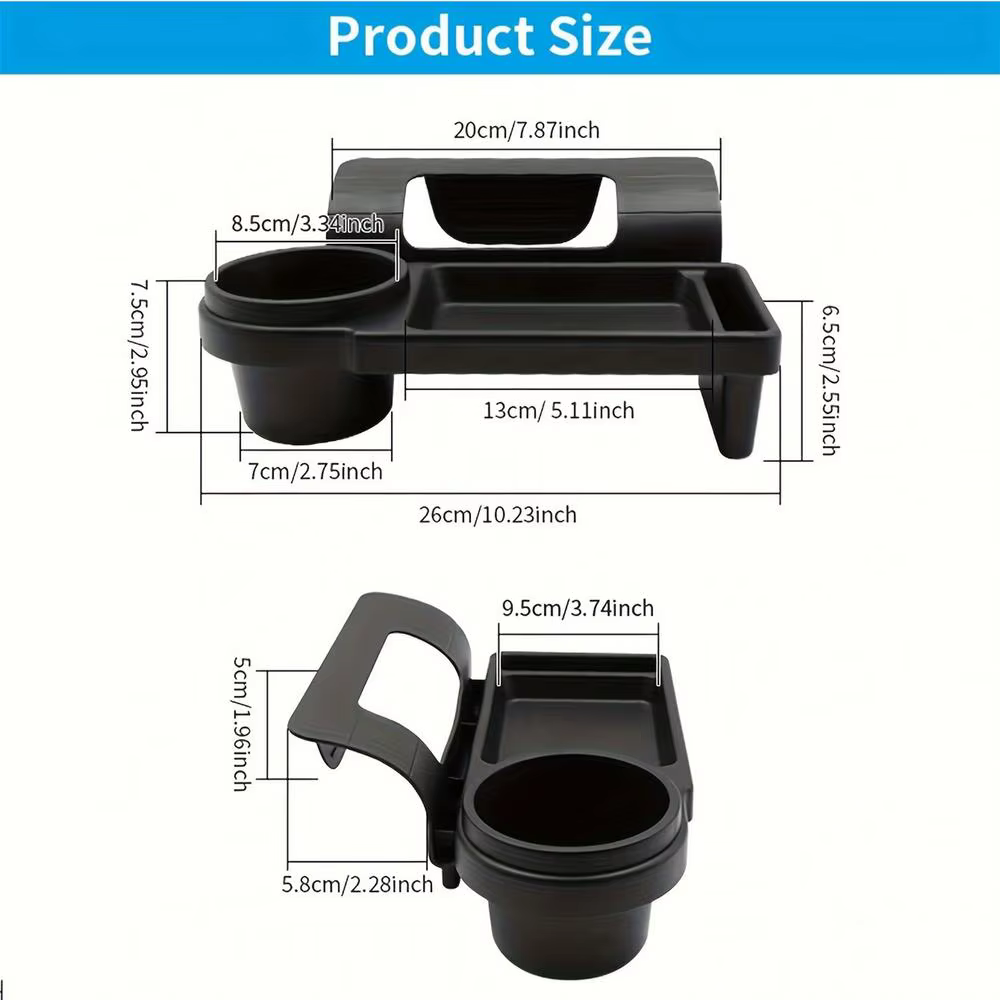 Supports de porte-gobelets pour véhicules avec plateau – Porte-boissons pour voiture, camion, voitur