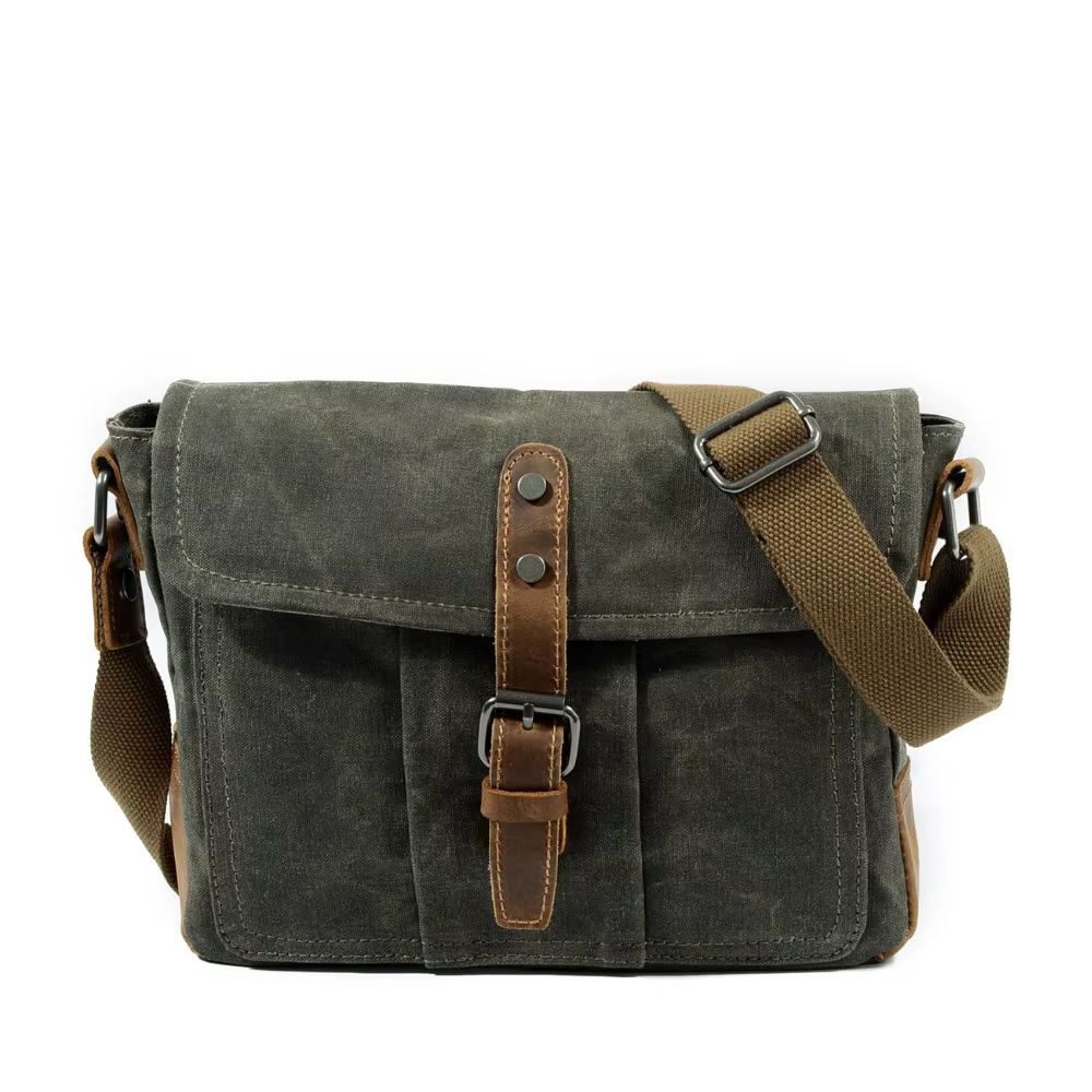 Nouveaux hommes rétro sacs de messager décontracté toile imperméable Simple sac à bandoulière Sectio