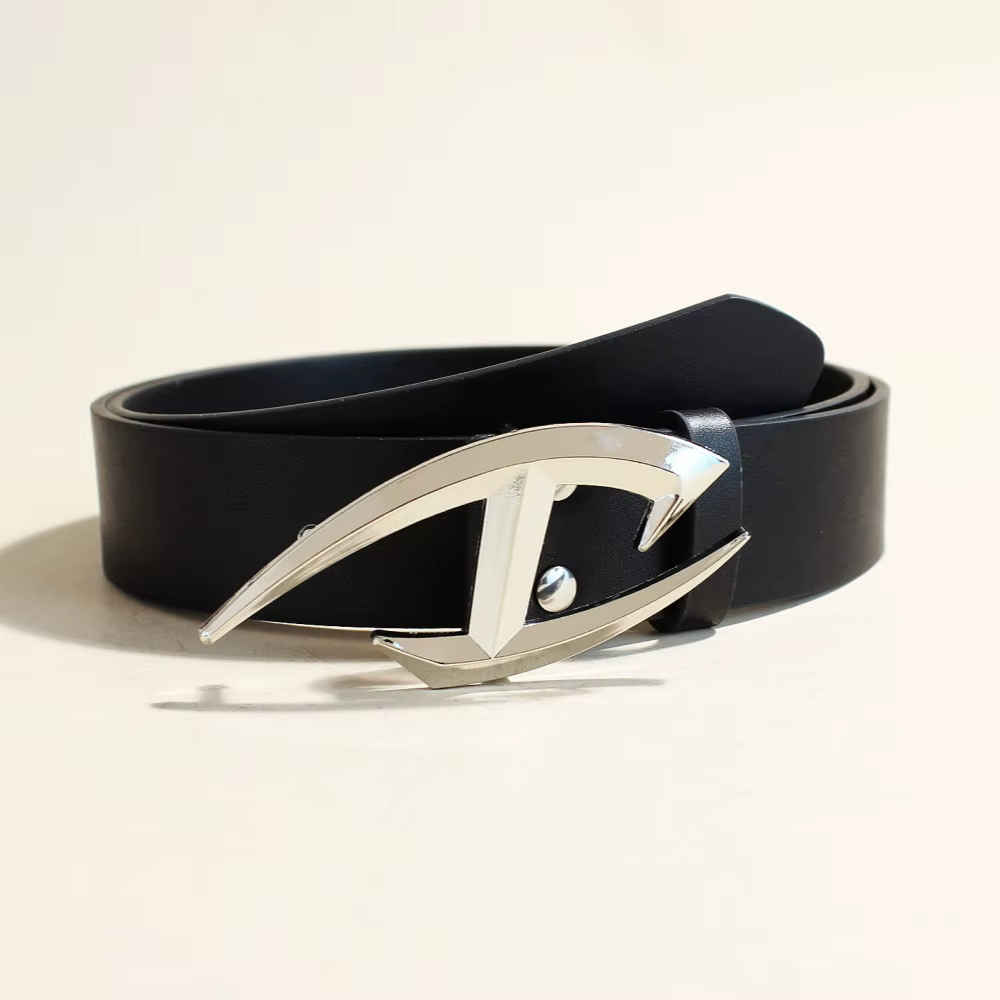 Ceinture punk pour homme avec boucle Alien, style gothique Y2K, ceinture en cuir PU pour homme et fe