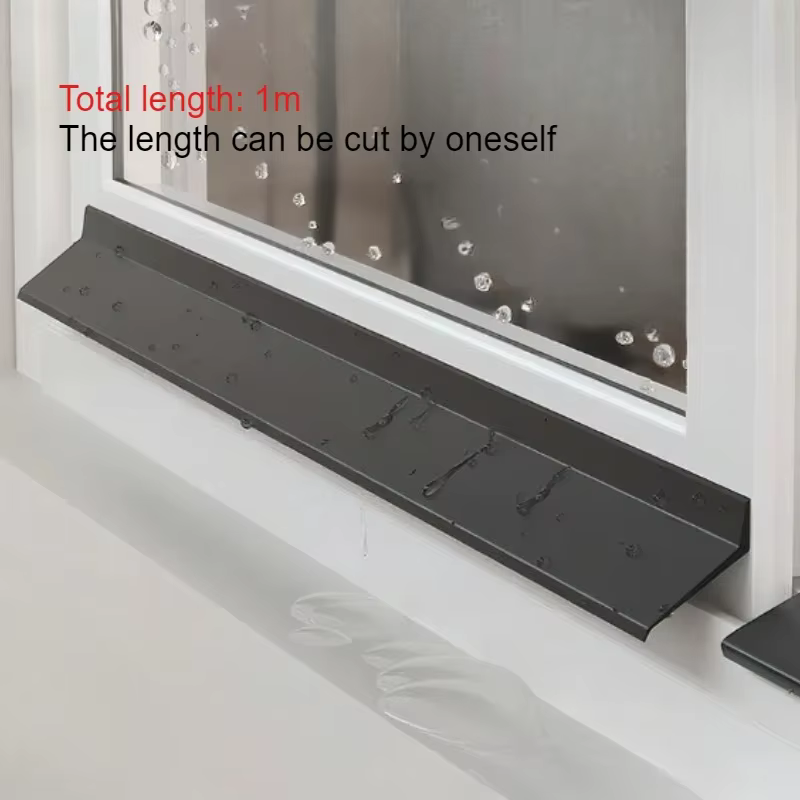 Barrière d'eau pour fenêtre coulissante – Système de drainage de fenêtre extérieure en TPE robuste, 