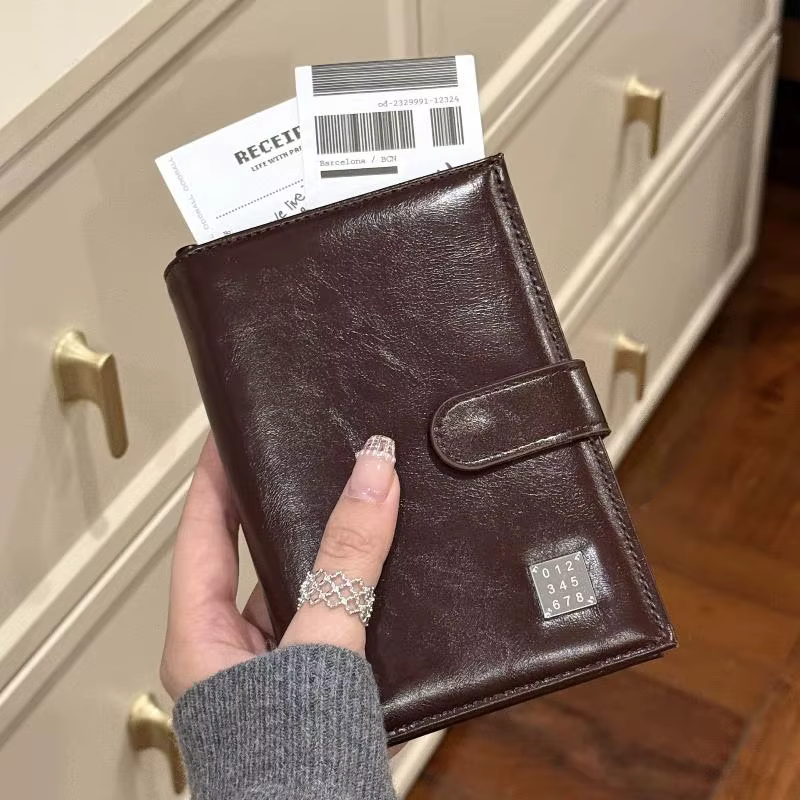 Portefeuille de voyage pour passeport, porte-cartes pour femme et homme, blocage RFID, porte-cartes 