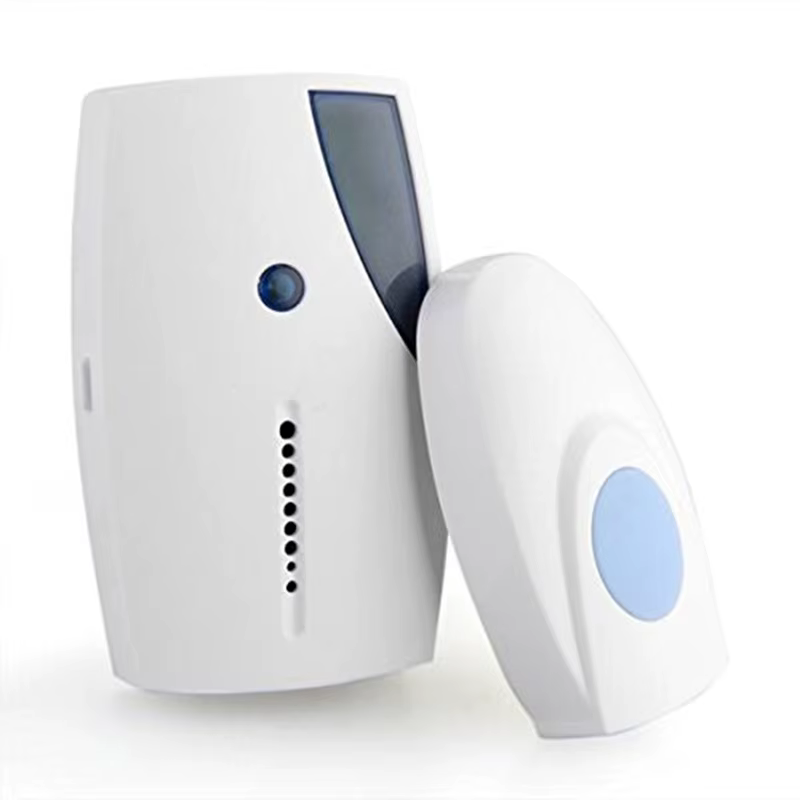 Sonnette de porte intelligente sans fil, bouton blanc étanche, sonnette de bienvenue, alarme de port