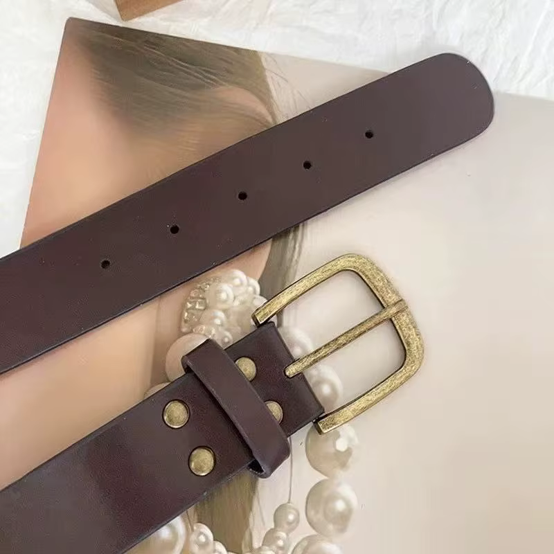 Mirad rétro Rivet femmes ceinture polyvalent Style ethnique robe pantalon ceinture millénaire épicé 