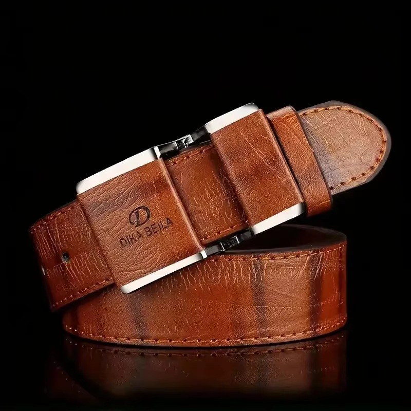 Ceinture d'affaires pour hommes, boucle lisse, ceinture de loisirs, ceinture en jean, costume, panta